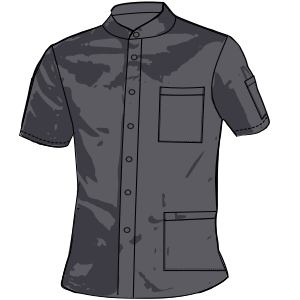 Moldes de confeccion para UNIFORMES Camisas Camisa cocinero 9213